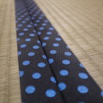 畳縁のディテール。ドット模様が空間に遊び心を添えます。