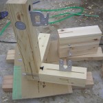 パワービルト工法のモックアップ。ドリフトピンで組み上げるパワービルド工法、大工さんも即対応