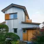 北側外観 ガルバリウム鋼板小波板を採用した事例